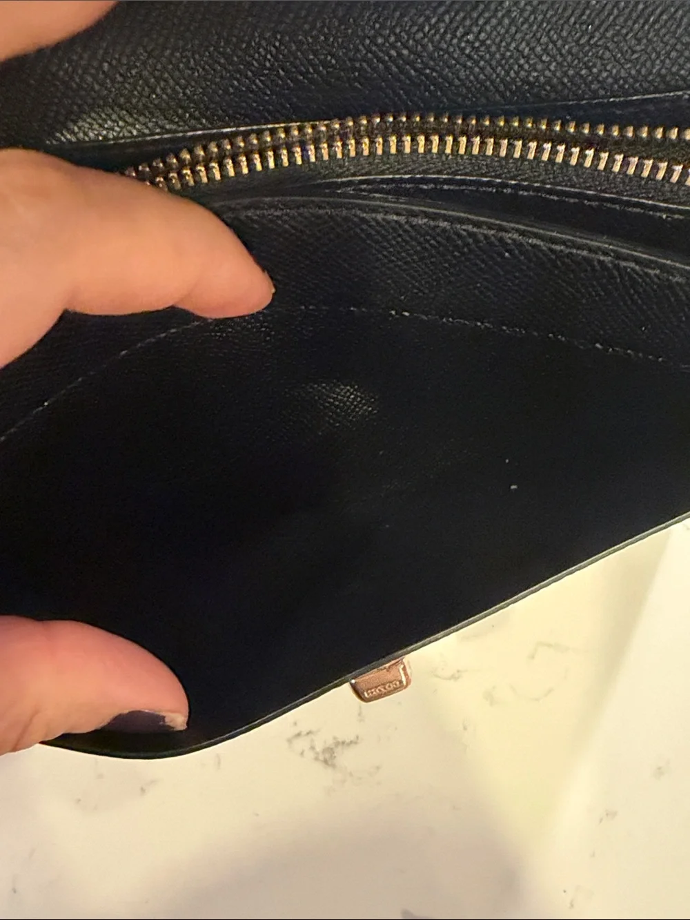 Vintage coach wallet on chain Turn-Lock